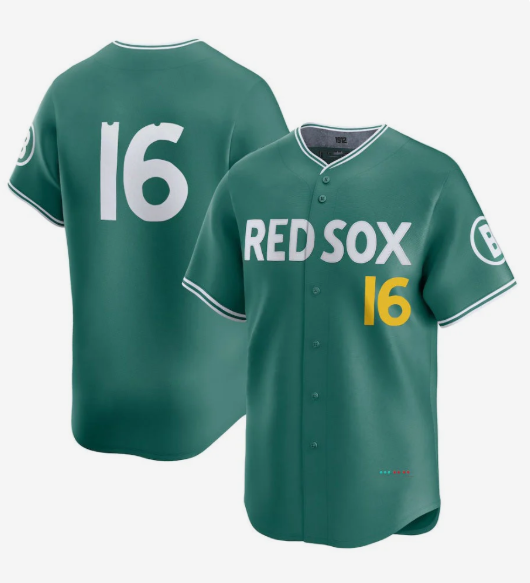 Boston Red Sox #16 Jarren Duran 2025 City Connect Limited Player Jersey - Green Stitched Baseball Jersey