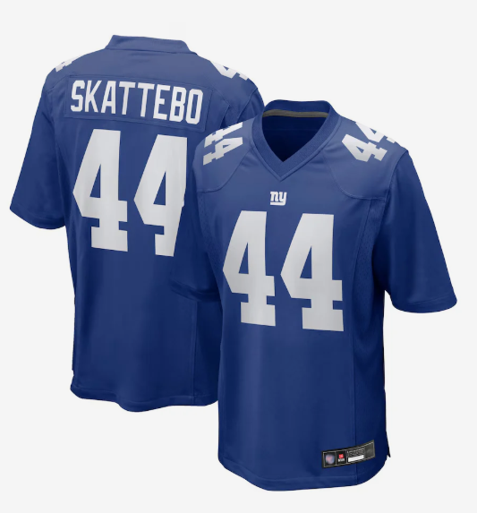 NY.Giants #44 Cam Skattebo Player Royal Team Game Football Jerseys