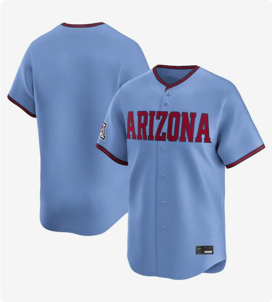 Arizona Wildcats Blank Player Light Blue Limited Home Wordmark College Jerseys