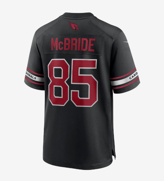 A.Cardinals #85 Trey McBride Player Black Alternate Game Football Jerseys