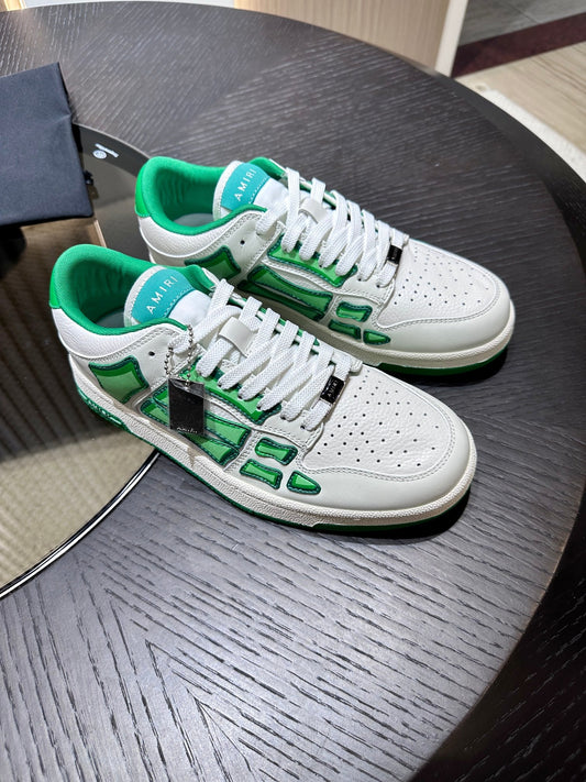 Amiri Leather Low-Top Fashion Sneakers - Casual Sports Shoes