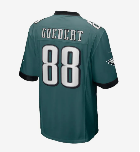 P.Eagles #88 Dallas Goedert Midnight Green Game Jersey Stitched American Football Jerseys