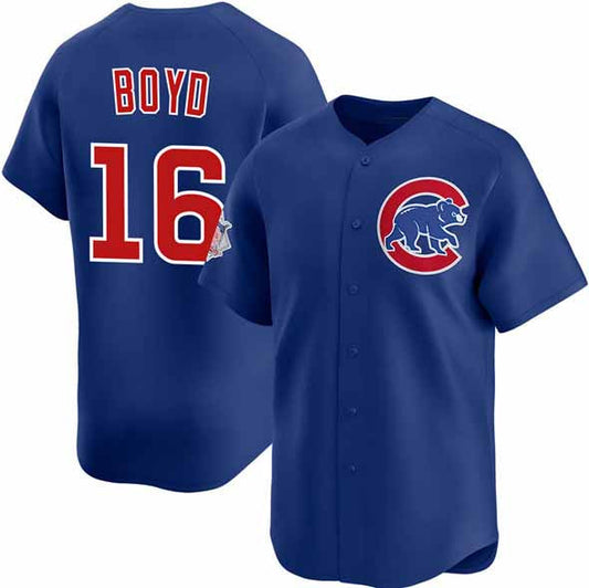 Chicago Cubs #16 Matthew Boyd Royal Limited Stitched Baseball Jersey