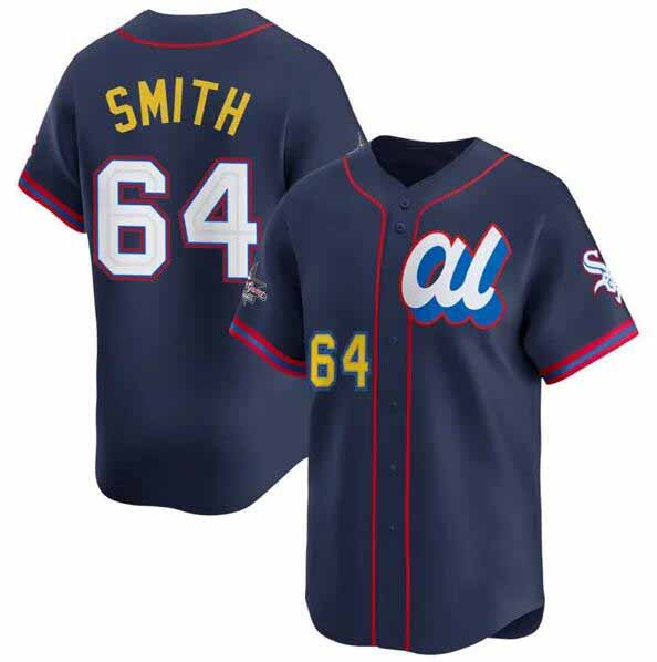 Chicago White Sox American League #64 Shane Smith Navy 2025 All-Star Edition Limited Stitched Baseball Jersey