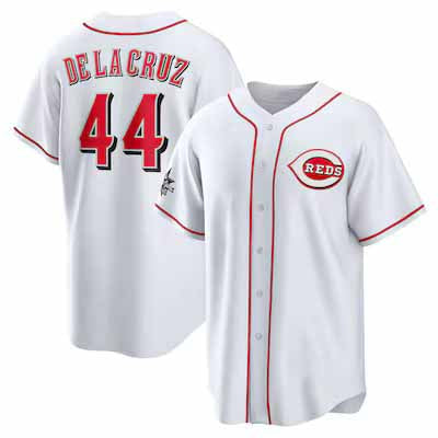 Cincinnati Reds #44 Elly De La Cruz 2025 All-Star Game Home Replica Player Jersey - White Stitched Baseball Jersey