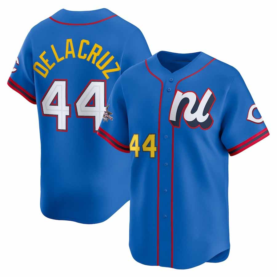 Cincinnati Reds #44 Elly De La Cruz National League 2025 All-Star Edition Limited Player Jersey - Blue Baseball Jersey
