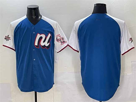 Colorado Rockies National League Blank Blue 2025 All-Star Edition Limited Stitched Baseball