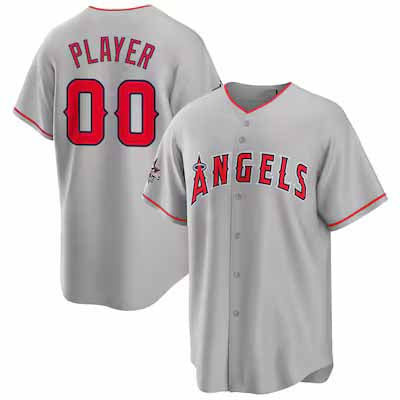 Custom Los Angeles Angels 2025 All-Star Game Away Pick-A-Player Replica Jersey - Gray Baseball Jerseys