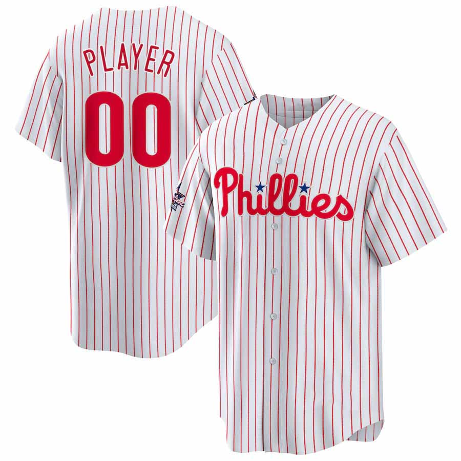 Custom Philadelphia Phillies 2025 All-Star Game Home Pick-A-Player Replica Jersey - White Baseball Jerseys