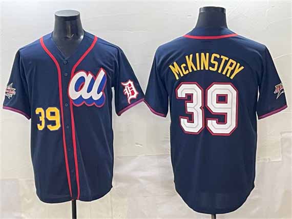 Detroit Tigers American League #39 Zach McKinstry Navy 2025 All-Star Edition Limited Stitched Baseball Jersey