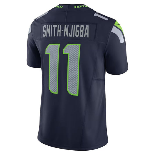 S.Seahawks #11 Jaxon Smith-Njigba College Navy Team 50th Season Vapor F.U.S.E. Limited Stitched American Football Jerseys