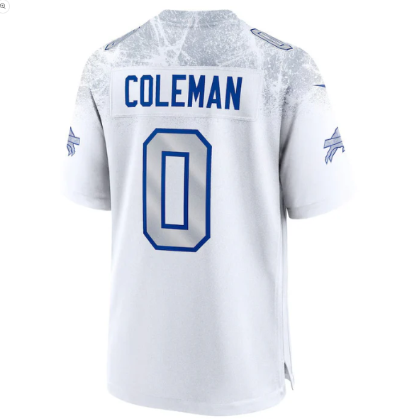 B.Bills #0 Keon Coleman 2025 Rivalries Collection Game Jersey - White Football Stitched American Jerseys