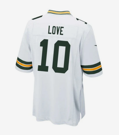 GB.Packers #10 Jordan Love White Game Jersey Stitched American Football Jerseys