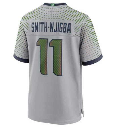 S.Seahawks #11 Jaxon Smith-Njigba 2025 Rivalries Collection Game Jersey - Wolf Gray Stitched American Football Jerseys
