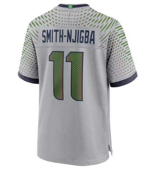 S.Seahawks #11 Jaxon Smith-Njigba 2025 Rivalries Collection Game Jersey - Wolf Gray Stitched American Football Jerseys