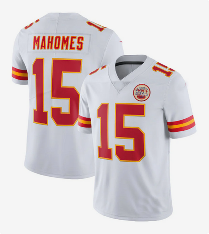 KC.Chiefs #15 Patrick Mahomes White Vapor Limited Jersey Stitched American Football Jerseys