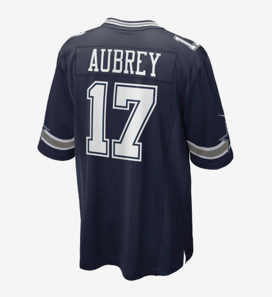 D.Cowboys #17 Brandon Aubrey Player Navy Game American Football Jerseys