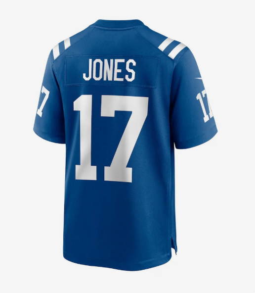 IN.Colts #17 Daniel Jones Royal Team Game Stitched American Football Jerseys
