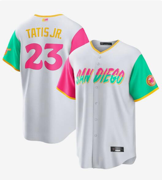 S.Diego Padres #23 Fernando Tatis Jr. Player White City Connect Replica Baseball Jerseys