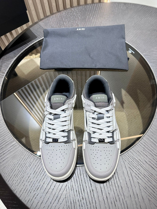 Amiri Leather Low-Top Fashion Sneakers - Casual Sports Shoes