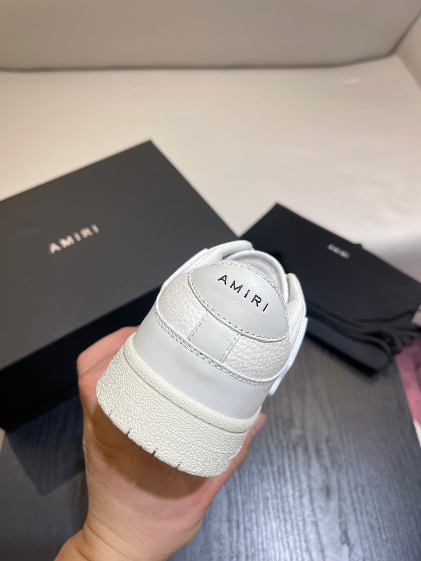 Amiri Leather Low-Top Fashion Sneakers - Casual Sports Shoes