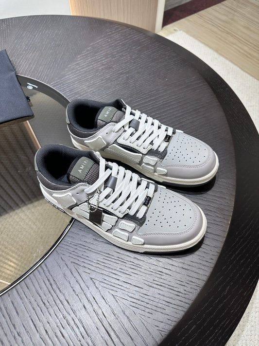 Amiri Leather Low-Top Fashion Sneakers - Casual Sports Shoes