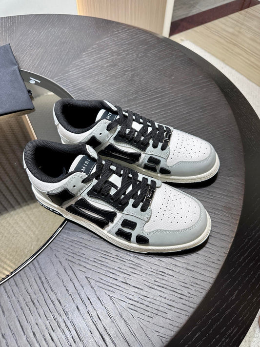 Amiri Leather Low-Top Fashion Sneakers - Casual Sports Shoes