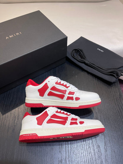 Amiri Leather Low-Top Fashion Sneakers - Casual Sports Shoes