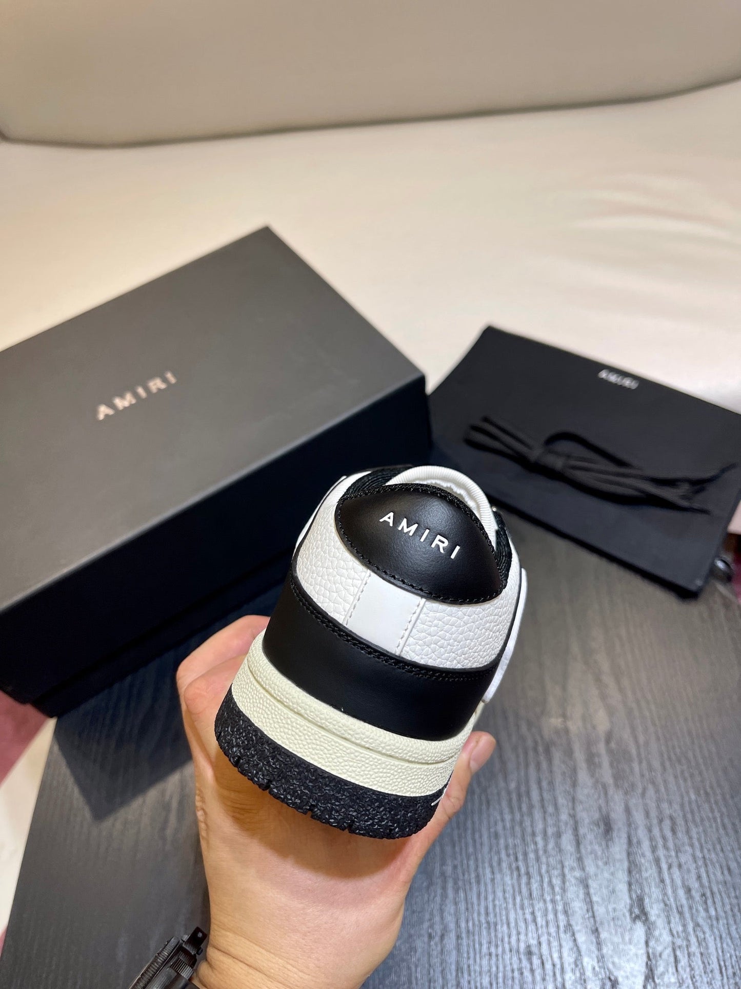 Amiri Leather Low-Top Fashion Sneakers - Casual Sports Shoes