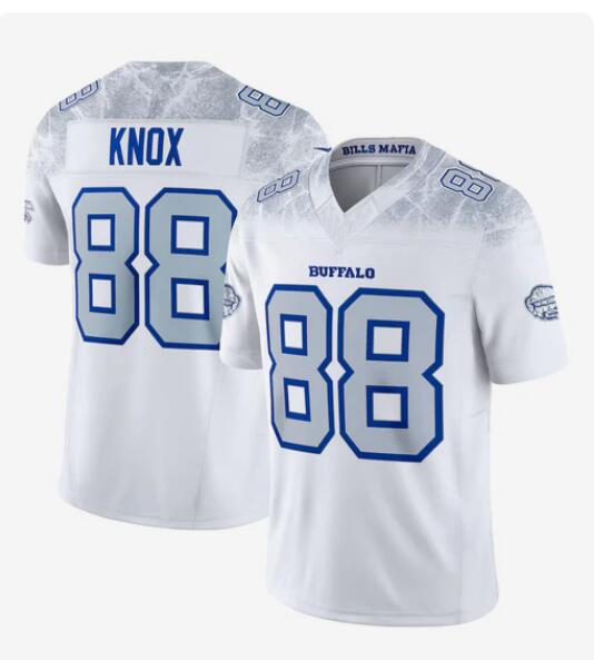 B.Bills #88 Dawson Knox Player White Rivalries Collection Vapor Limited Football Jerseys