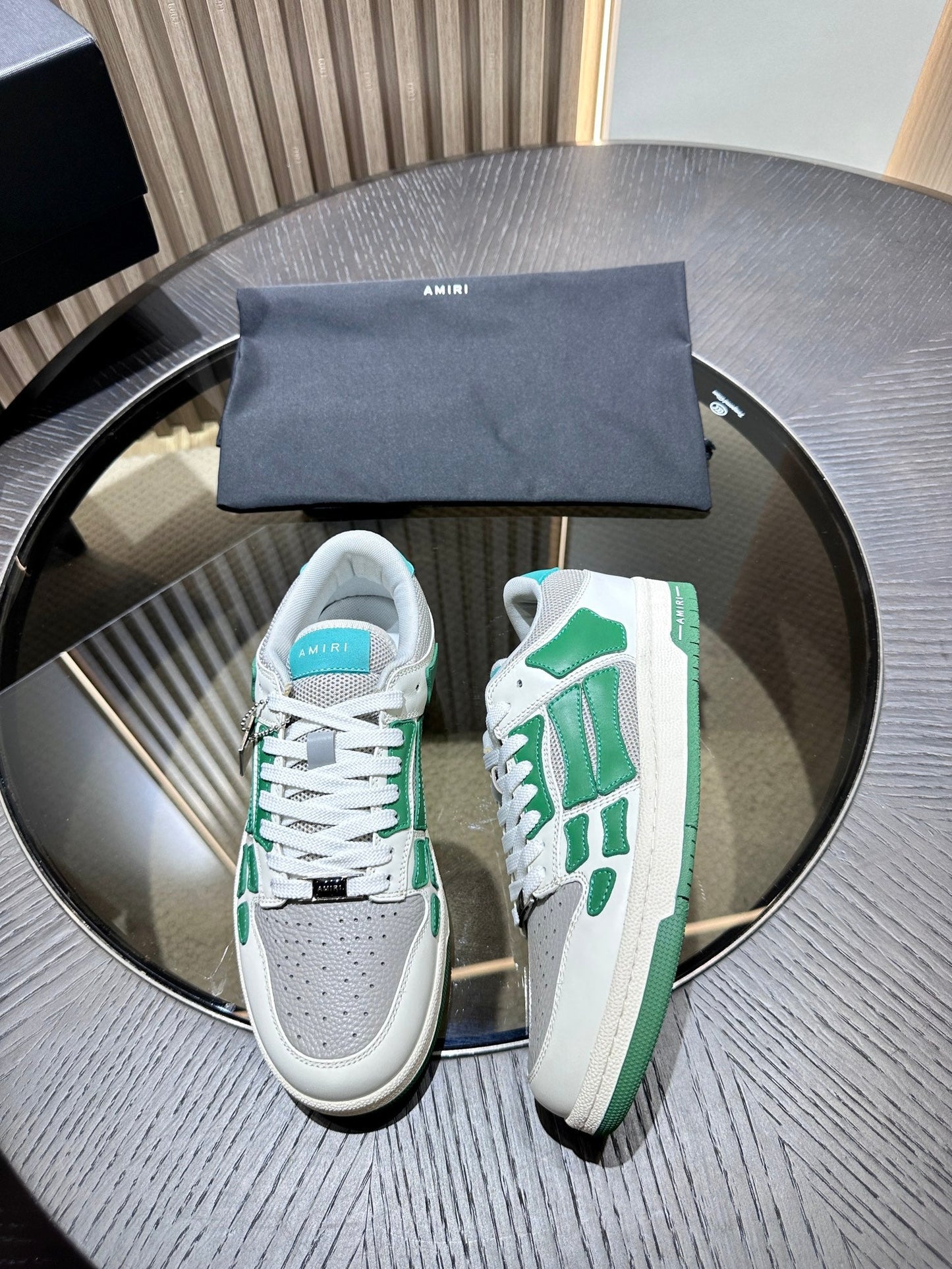 Amiri Leather Low-Top Fashion Sneakers - Casual Sports Shoes