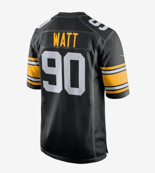 #90 T.J. Watt Player P.Steelers Black Game Stitched Football Jerseys