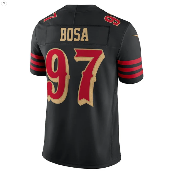 SF.49ers #97 Nick Bosa 2025 Rivalries Collection Limited Jersey - Black Stitched American Football Jerseys