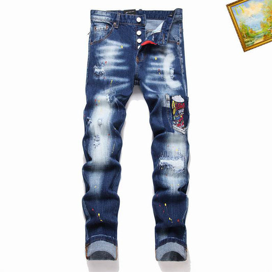 Men's Q2 Fashionable Casual Jeans Pants Size 28-38