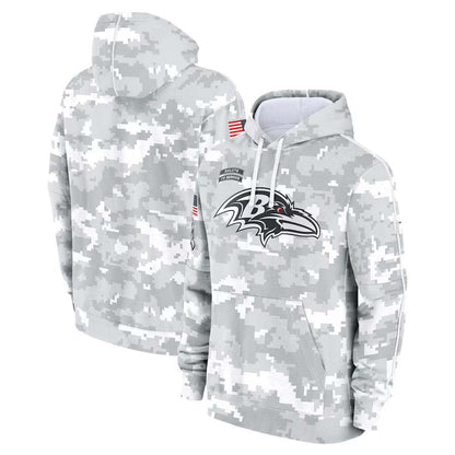 B.Ravens 2024 Salute To Service Club Pullover Hoodie Cheap sale Birthday and Christmas gifts Stitched American Football Jerseys