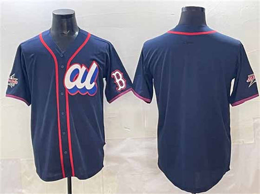 Boston Red Sox American League Blank Navy 2025 All-Star Edition Limited Stitched Baseball Jersey