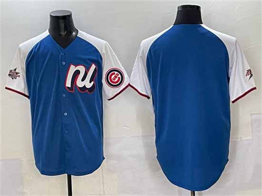 Chicago Cubs National League Blank Blue Alternate 2025 All-Star Edition Limited Stitched Baseball Jersey
