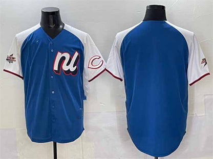 Cincinnati Reds National League Blank Blue Alternate 2025 All-Star Edition Limited Stitched Baseball Jersey