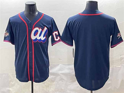 Cleveland Guardians American League Blank Navy 2025 All-Star Edition Limited Stitched Baseball Jersey