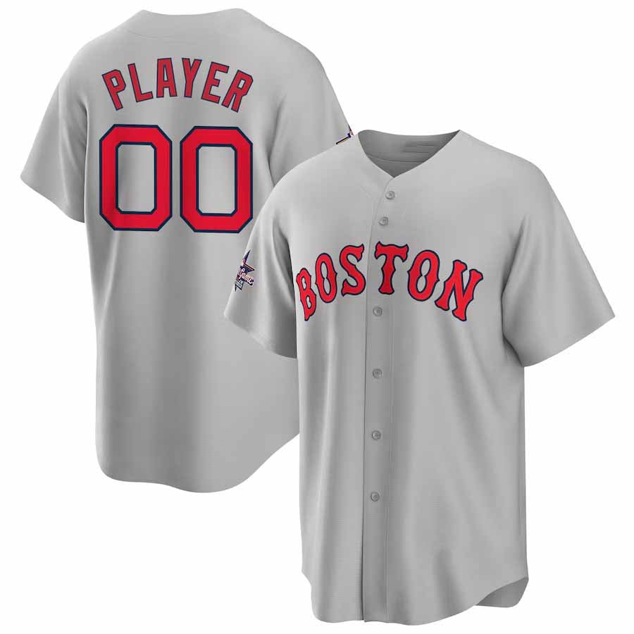 Custom Boston Red Sox 2025 All-Star Game Away Pick-A-Player Replica Jersey - Gray Baseball Jerseys