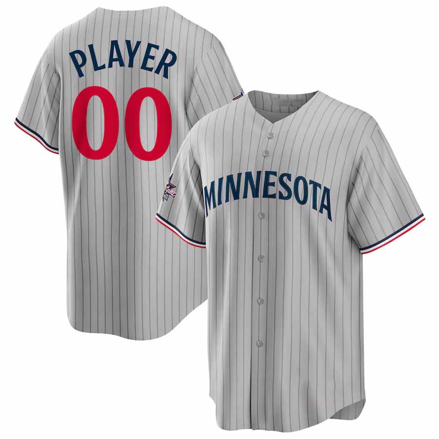 Custom Minnesota Twins 2025 All-Star Game Away Pick-A-Player Replica Jersey - Gray Baseball Jerseys