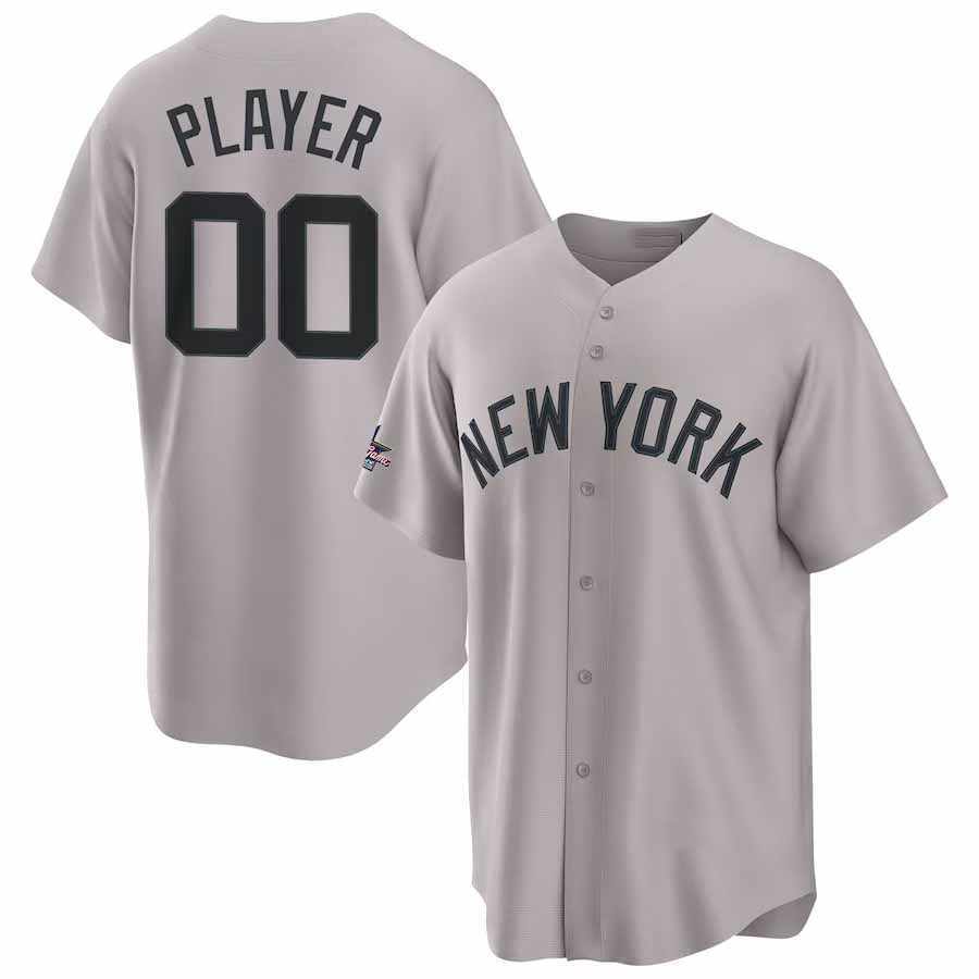 Custom New York Yankees 2025 All-Star Game Away Pick-A-Player Replica Jersey - Gray Baseball Jerseys