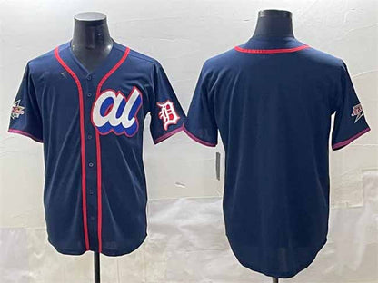 Detroit Tigers American League Blank Navy 2025 All-Star Edition Limited Stitched Baseball Jersey