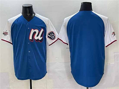 Milwaukee Brewers National League Blank Blue Alternate 2025 All-Star Edition Limited Stitched Baseball Jersey