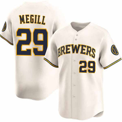 Milwaukee Brewers #29 Trevor Megill Cream 2025 Limited Stitched Baseball Jersey