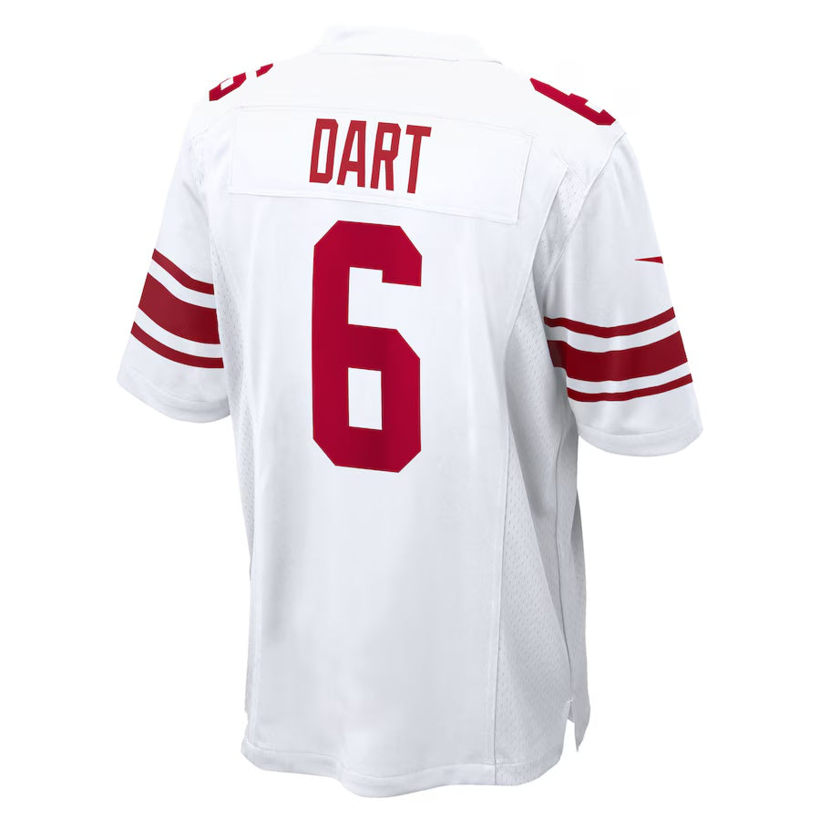 NY.Giants #6 Jaxson Dart White Game Stitched American Football Jerseys