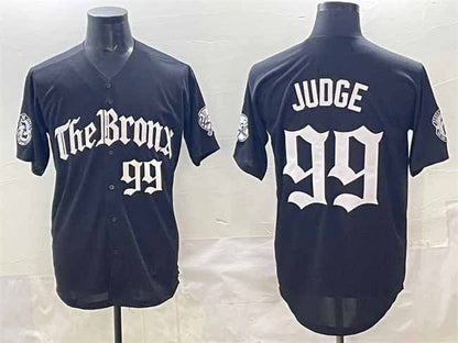 New York Yankees #99 Aaron Judge Black 'Gothic Legacy Edition' Vapor Premier Limited Stitched Baseball Jersey