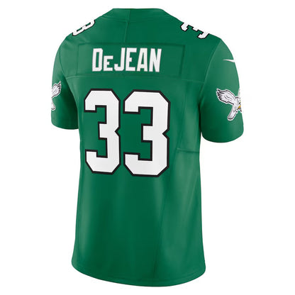 P.Eagles #33 Cooper DeJean Kelly Green Alternate 2 Vapor F.U.S.E. Limited Stitched American Football Jerseys