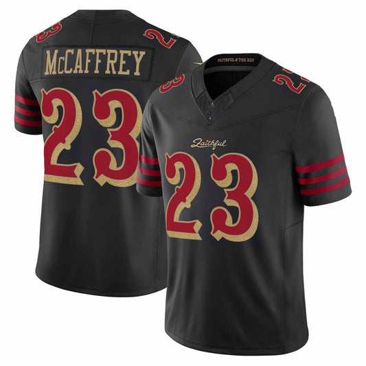 SF.49ers #23 Christian McCaffrey 2025 ¡°Rivalries¡± Vapor Limited Jersey - All Stitched American Football Jerseys