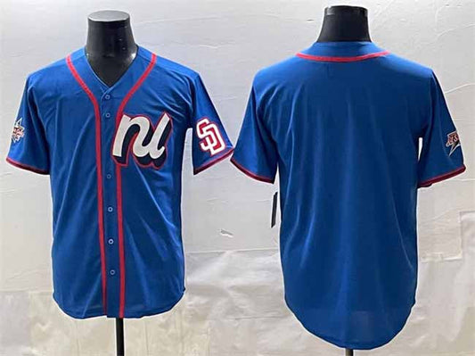 San Diego Padres National League Blank Blue 2025 All-Star Edition Limited Stitched Baseball Jersey